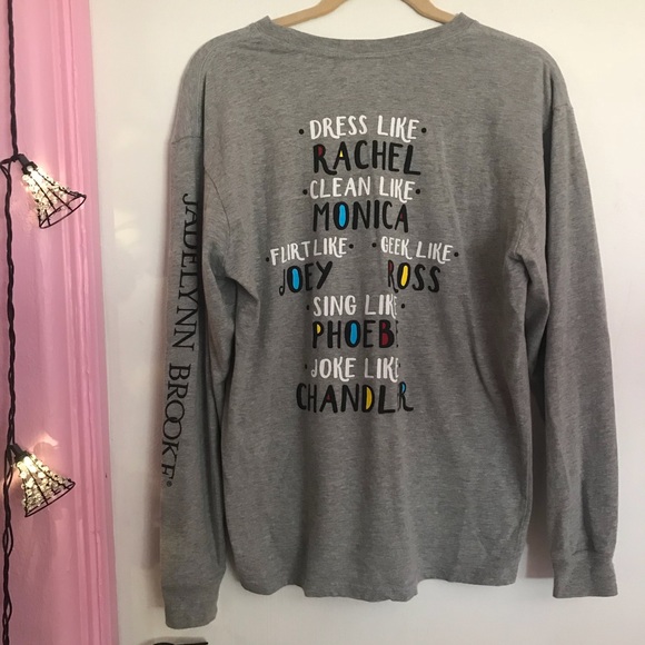 Jadelynn Brooke Tops - Jadelynn Brooke Friends Long Sleeve Size Medium
